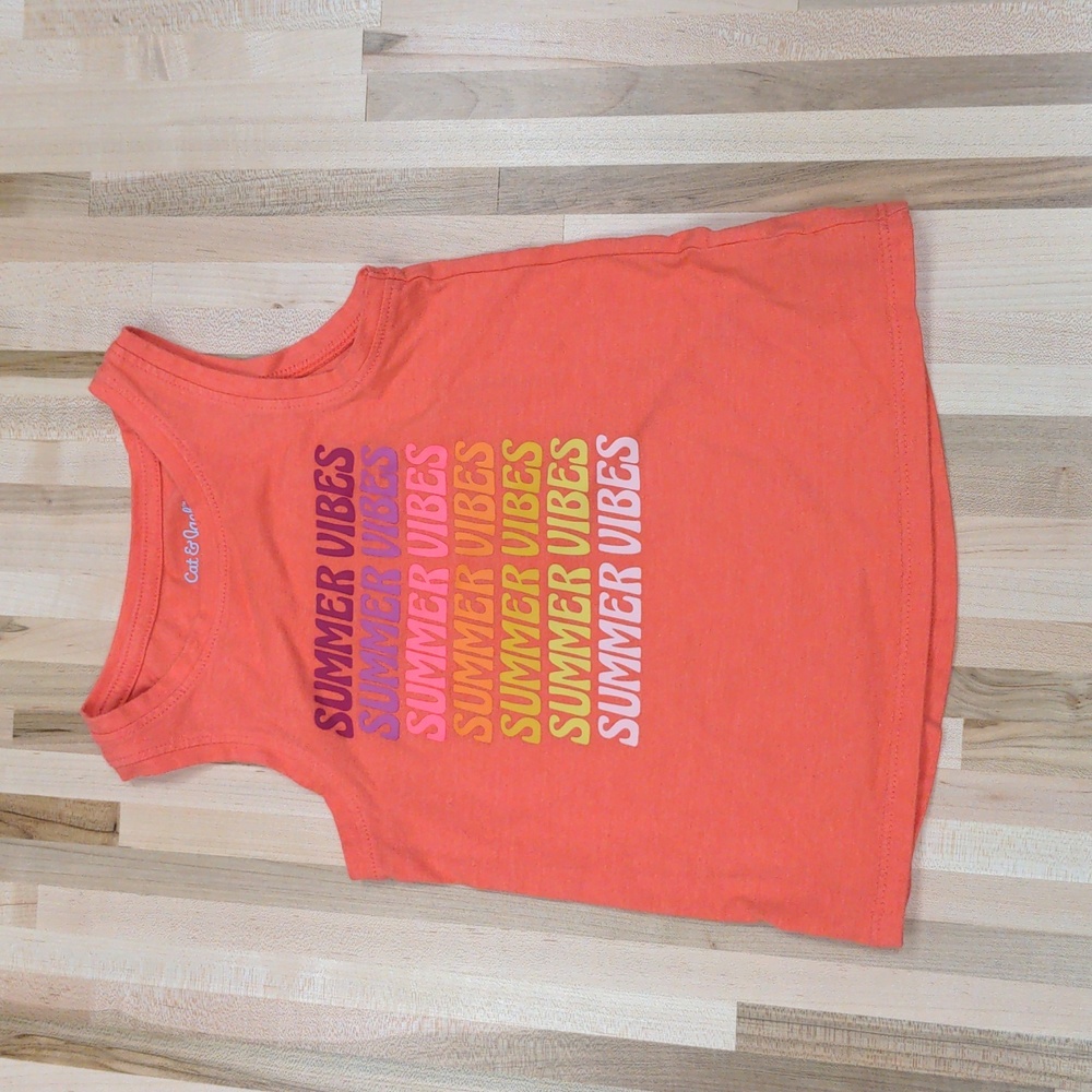 Cat & Jack Summer Vibes Tank Shirt 3T
